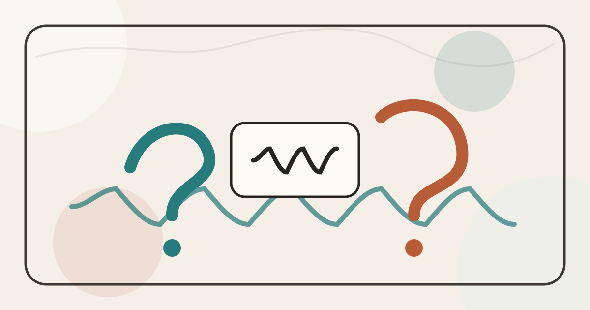 Lound editorial illustration of an AI journal turning loud advice into precise question marks around a voice entry.